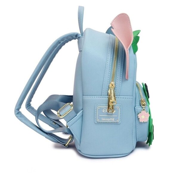 New Stitch Hula Disney Loungefly  Backpack Blue Green Skirt